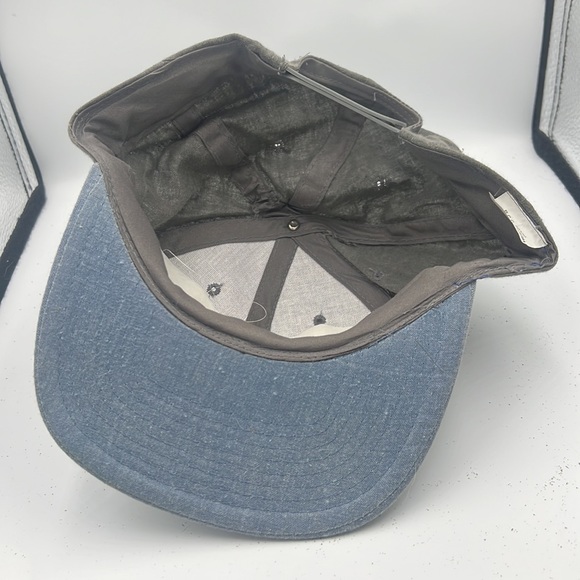 Vintage 90’s SnapBack cap, safety & shortage control logo, gray and yellow rare - Picture 4 of 5